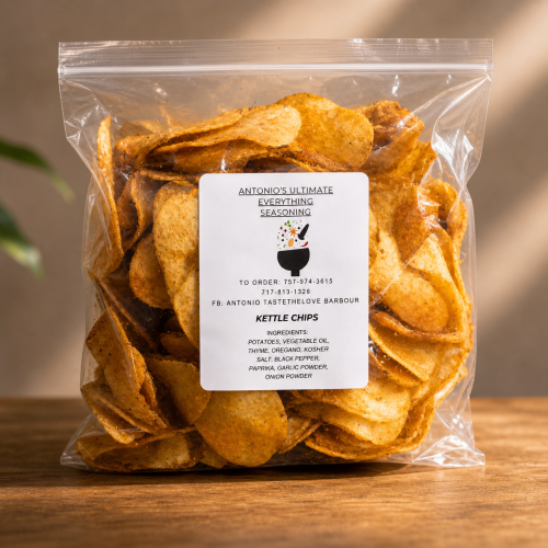 Antonio's Ultimate Kettle Chips close-up